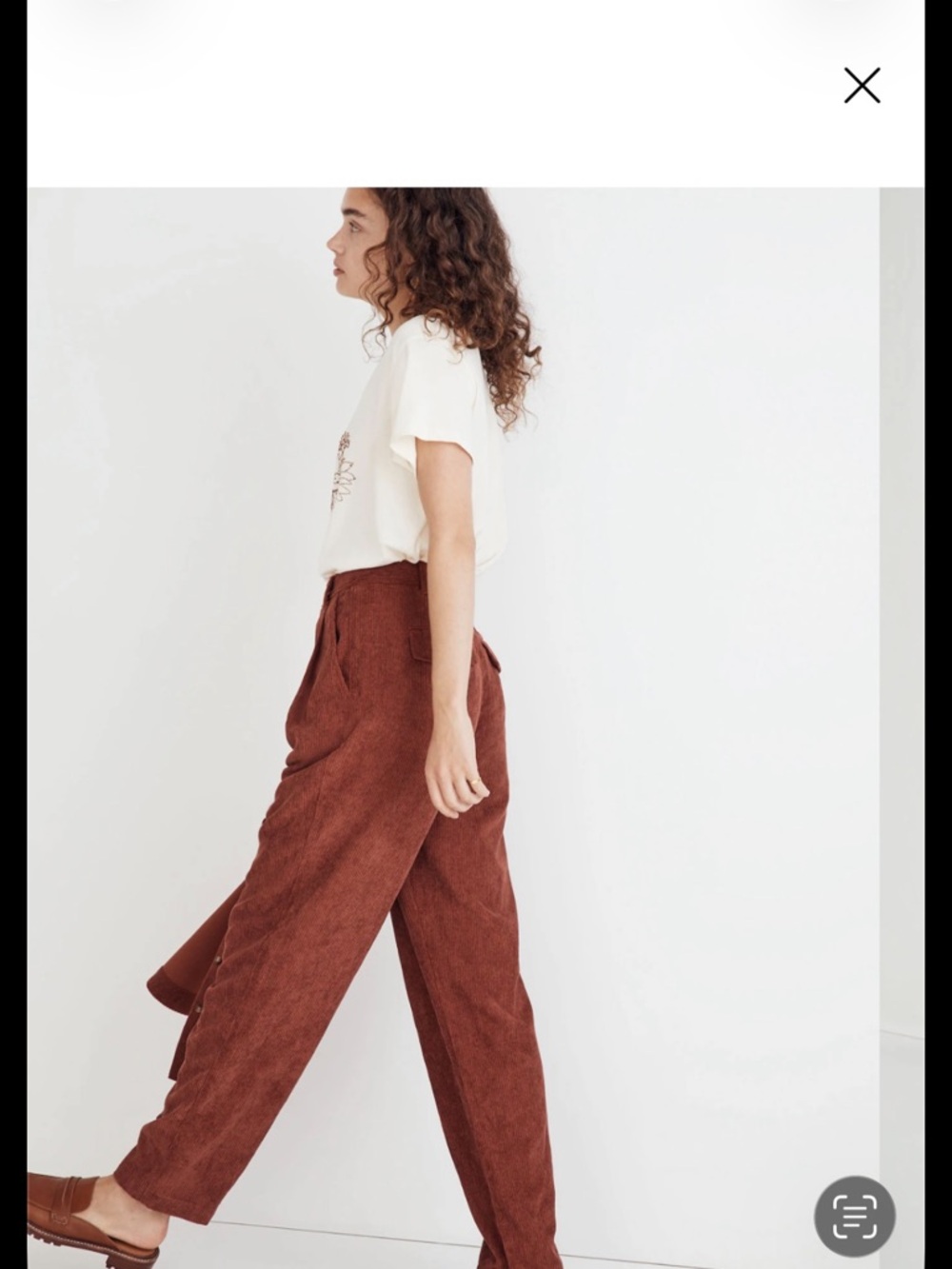Madewell Redwood High-Rise Corduroy Pants - Picture 2 of 6